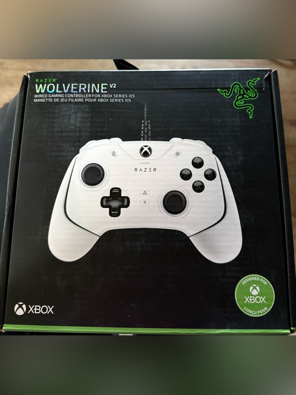 Razer Wolverine V2 White Wired Xbox Series Controller